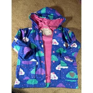 Hatley cheerful clouds raincoat size 3